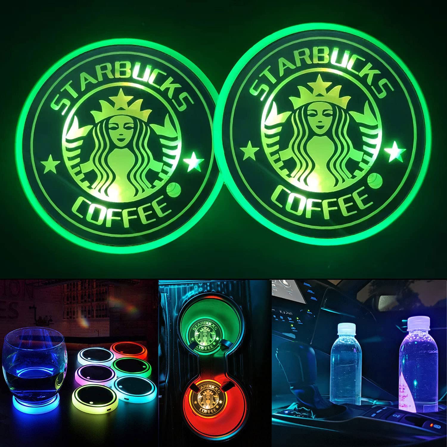 Amazon.co.jp: スターバックス 車用カップホルダーライト 充電式カー